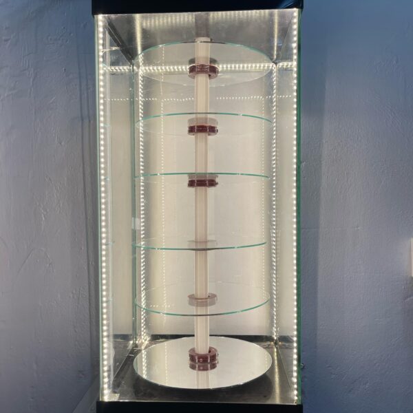 LED Rotating Glass Display Cabinet