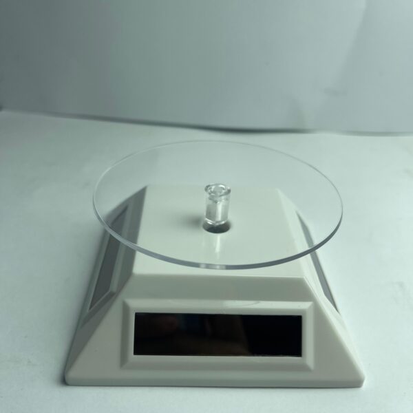 Revolving Solar Display Stand-White
